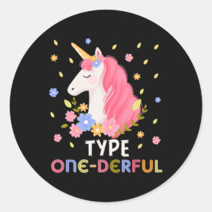 Typ-1-Diabetesdiabetesart (Typ-1-Diabetes) Runder Aufkleber