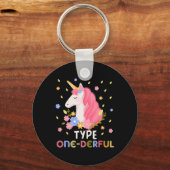 Typ-1-Diabetesdiabetesart (Typ-1-Diabetes) Schlüsselanhänger (Vorderseite)