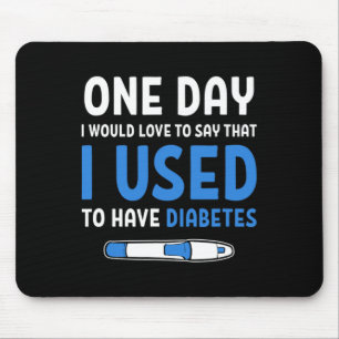 Typ 1 Diabetiker Diabetes-Zitate Heilung Typ 1 Dia Mousepad