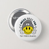 Typ 1 Geschenke zur Unterstützung des Diabetes-Bew Button (Vorne & Hinten)