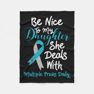 Typ 1 Mama T1d Vater Diabetes Awareness Montag Mul Fleecedecke