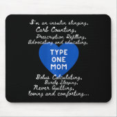 Typ-1-Mutter-Bewusstsein  Mousepad (Vorne)