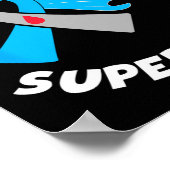 Typ 1 Superheld Typ 1 Diabetes-Bewusstsein 1 Poster (Ecke)
