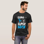 Typ 1 Superheld Typ 1 Diabetes-Bewusstsein T-Shirt (Vorne ganz)