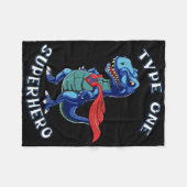 Typ-1-Warrior-Diabetiker Fleecedecke (Vorderseite (Horizontal))