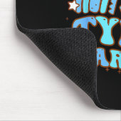 Typ 1 Warrior Retro Rainbow Diabetes Awareness Ri Mousepad (Ecke)