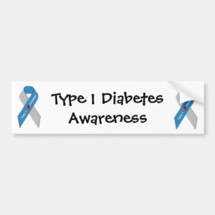 Typ- 1diabetes-Bewusstseins-Autoaufkleber Autoaufkleber