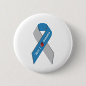 Typ- 1diabetes-Bewusstseins-Band Button (Vorderseite)