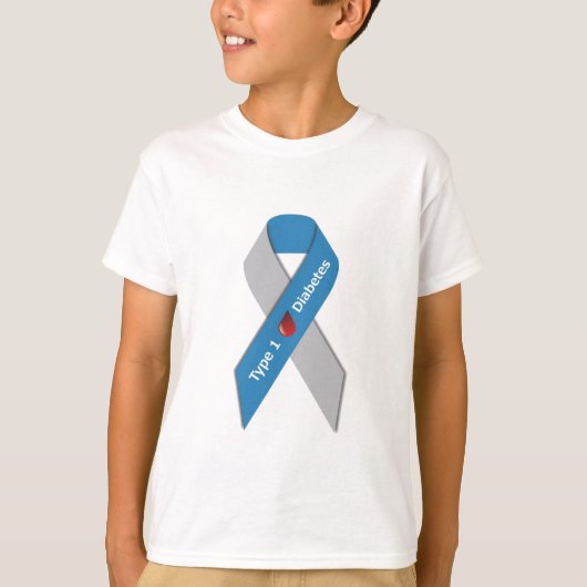 Typ- 1diabetes-Bewusstseins-Band T-Shirt (Vorderseite)