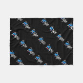 Typ- 1diabetes-blaues Band-Bewusstsein HOFFNUNG Fleecedecke (Vorderseite (Horizontal))