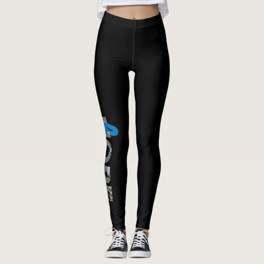 Typ- 1diabetes-blaues Band-Bewusstsein HOFFNUNG Leggings (Vorderseite)