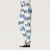 Typ- 1diabetes-blaues Band-Bewusstsein HOFFNUNG Leggings (Links)