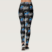 Typ- 1diabetes-blaues Band-Bewusstsein HOFFNUNG Leggings (Rückseite)
