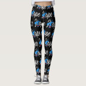 Typ- 1diabetes-blaues Band-Bewusstsein HOFFNUNG Leggings (Vorderseite)