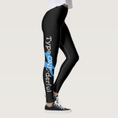 Typ- 1diabetes-blaues Band-Bewusstsein HOFFNUNG Leggings (Rechts)