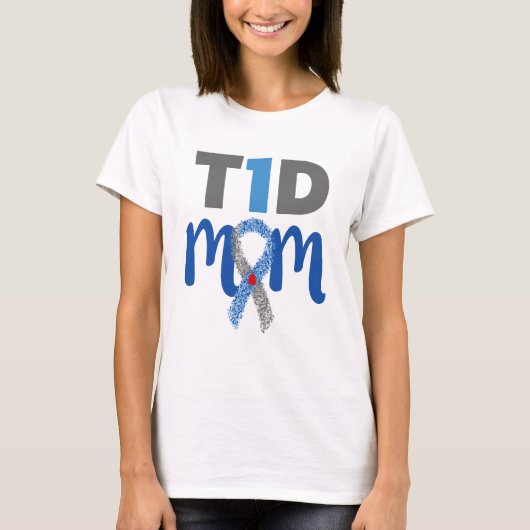 Typ- 1diabetes-Mama-Shirt - T1D T - T-Shirt (Vorderseite)