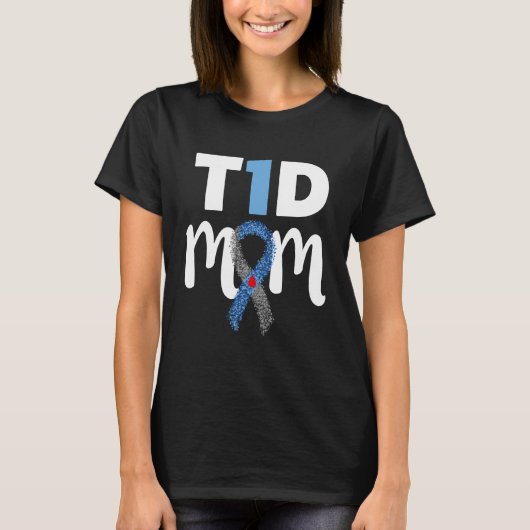 Typ- 1diabetes-Mama-Shirt - T1D T - T-Shirt (Vorderseite)