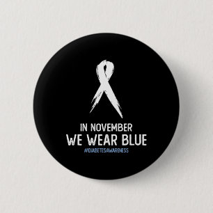 Typ-2- und Typ-1-Diabetes-Bewusstsein im November Button
