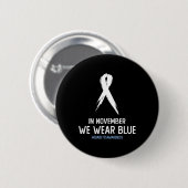 Typ-2- und Typ-1-Diabetes-Bewusstsein im November Button (Vorne & Hinten)