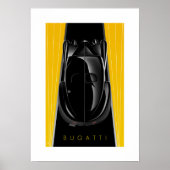 Typ 57 SC Atlantic Art Deco Car Poster (Vorne)