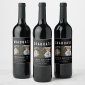 Typ Abschluss Multi-Foto Schwarzweiß Weinetikett (Flaschen)