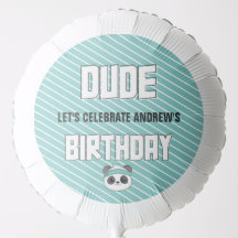 Typ Aquamarin und Black Panda Geburtstag Vielen Da