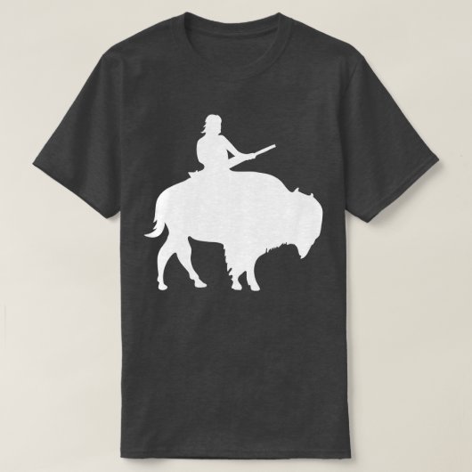 Typ auf einer Buffalo-Silhouette T-Shirt (Design vorne)