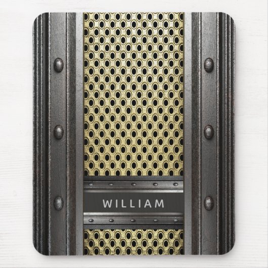 Typ aus Eisen und Stahl Männer Mousepad (Vorne)