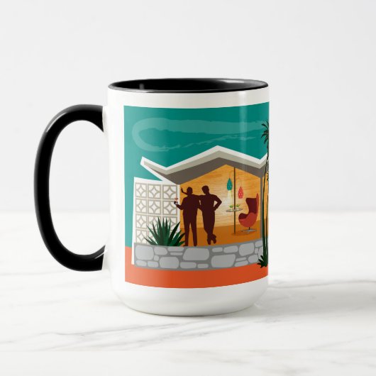 Typ aus geflochtenen Platten Mid Century House Tasse (Links)