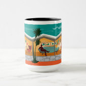 Typ aus geflochtenen Platten Mid Century House Tasse (Zentrum)