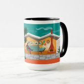 Typ aus geflochtenen Platten Mid Century House Tasse (VorderseiteRechts)