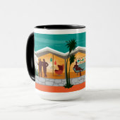 Typ aus geflochtenen Platten Mid Century House Tasse (Vorderseite Links)