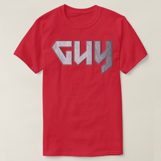 Typ aus Schwermetall T-Shirt (Design vorne)