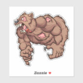 Typ - Bär Aufkleber (Blatt)