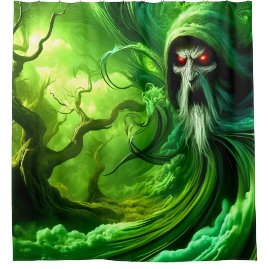 Typ beängstigende Natur Duschvorhang (Vorderseite)