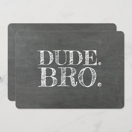 Typ Bro Funny Trauzeuge oder Trauzeuge Vorschlag Einladung (Vorne/Hinten)