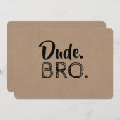 Typ Bro Funny Trauzeuge oder Trauzeuge Vorschlag Einladung (Vorne/Hinten)