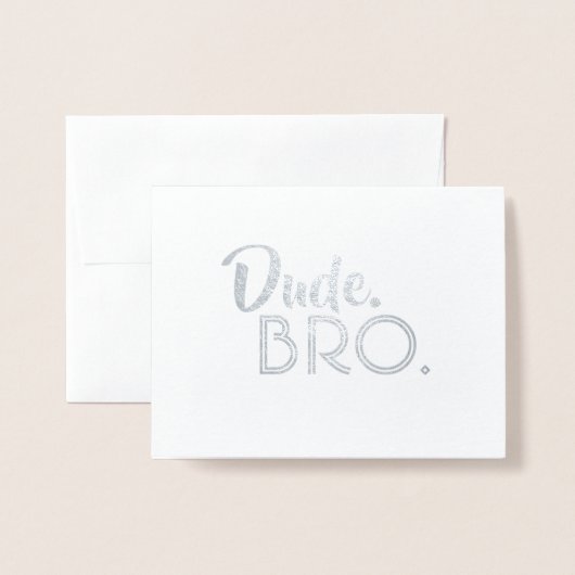 Typ Bro - Vorschlag für ein Funny Trauzeuge Bro Folienkarte (Vorderseite mit Umschlag)