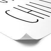 Typ Chill Funny White Elephant Book Nook Library Poster (Ecke)