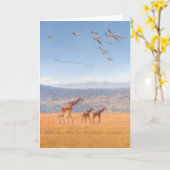 Typ Combes Tier-Kunst-Gruß-Karten Karte (Gelbe Blume)