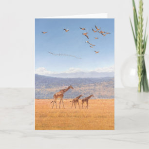 Typ Combes Tier-Kunst-Gruß-Karten Karte