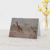 Typ Combes Tier-Kunst-Gruß-Karten Karte (Gelbe Blume)