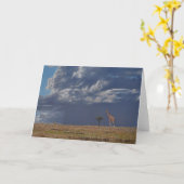 Typ Combes Tier-Kunst-Gruß-Karten Karte (Gelbe Blume)
