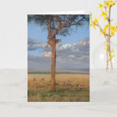 Typ Combes Tier-Kunst-Gruß-Karten Karte (Gelbe Blume)