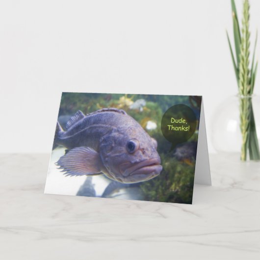 Typ, Dank-Karte Dankeskarte (Vorderseite)