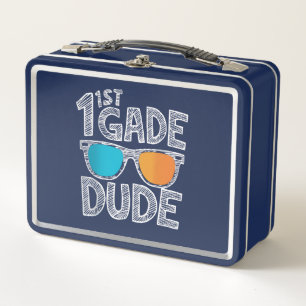 Typ der 1. Klasse zurück an den ersten Schulabschl Metall Brotdose