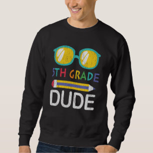 Typ der 5. Klasse Vintag zurück zur vierten Klasse Sweatshirt