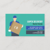 Typ der Kurierlieferung, Kurierdienst Visitenkarte (Vorderseite)