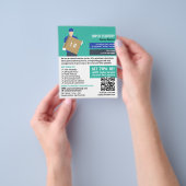 Typ der Kurierlieferung, Kurierdienstwerbung Flyer (Gruppe)