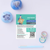 Typ der Kurierlieferung, Kurierdienstwerbung Flyer (Einzeln)